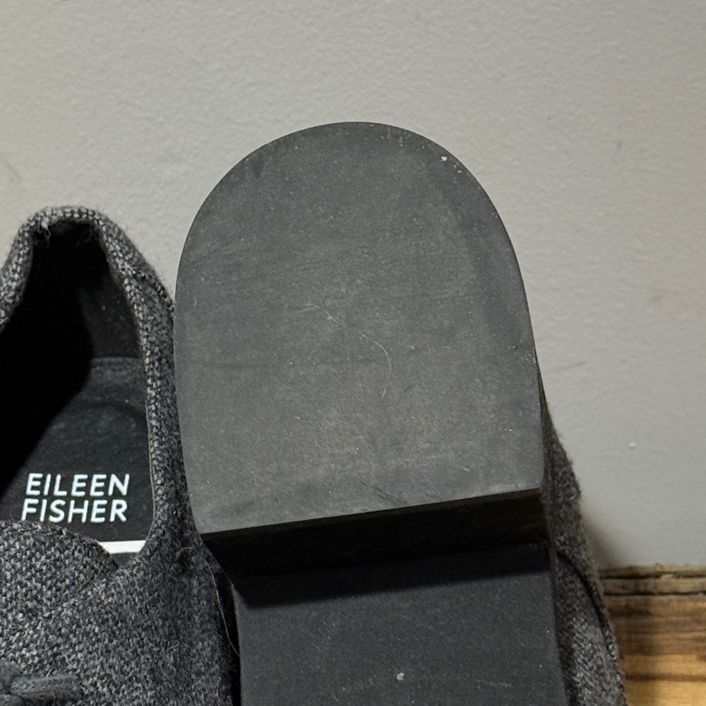 *NEW* Eileen Fisher Womens Size 11M Judd Derby in Graphite Herringbone B101 - Picture 8 of 8
